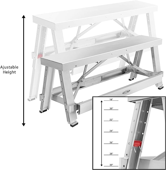 Aluminum Walk Boards Adjustable Height Drywall Taping & Finishing Bench