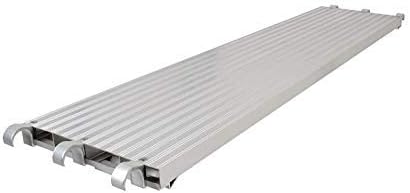 Aluminum Walk Boards Scaffold Deck - 75 lb per Sq. Ft. Rated, 19-1/4" Wide by 7' Long