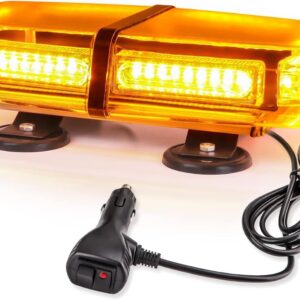 Gyrophare LED Orange 54 LED - Magnétique Véhicule