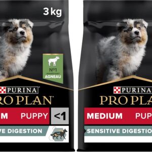 PRO PLAN Puppy Medium Sensitive Digestion Agneau 3kg x2