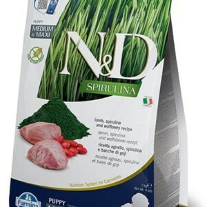 N&D Puppy Medium Maxi Agneau + Spiruline 2 kg