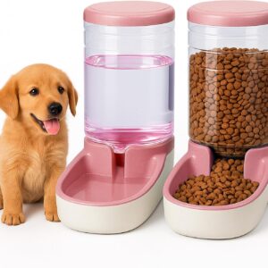 Distributeur automatique croquettes chat/chien Edipets - 2 bols 3,8L
