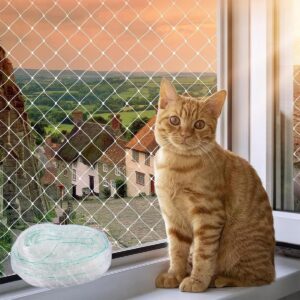 Filet protection chat balcon 8x3m transparent - Xyvor