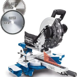 Scheppach HM254 Scie à onglets 2000W laser inclus