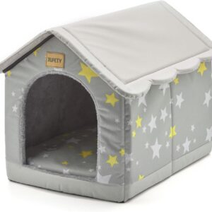 Jiupety Niche Chien XL Intérieur, Gris