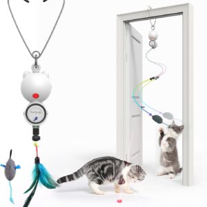 FEELNEEDY Jouet Chat Électrique LED Suspendu