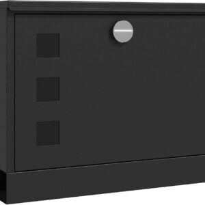 Boîte aux lettres murale HOMCOM verrouillable Gris