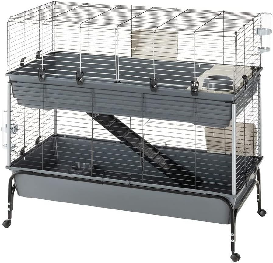 Cage Lapin Rabbit 120 Double Ferplast - 2 Étages