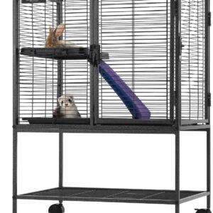 VEVOR Cage à furet 2 niveaux, 865 mm, idéale pour petits animaux