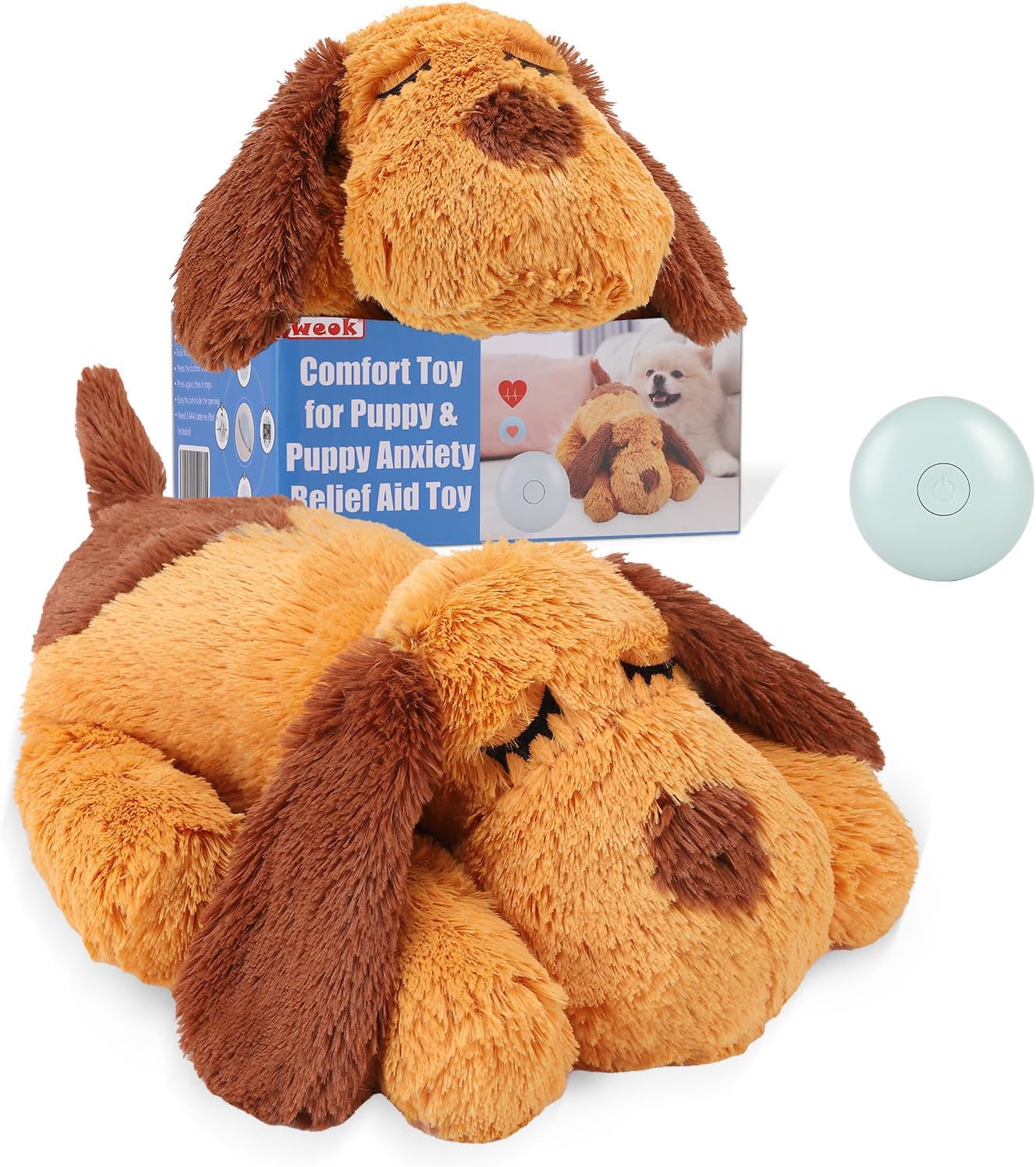 Peluche Apaisante WEOK – Battements de Cœur pour Chiots & Chats