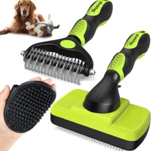 Brosse chat & chien YSYONBOE, autonettoyante & ergonomique