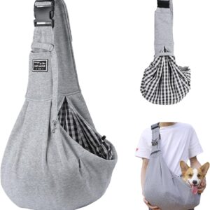 Sac transport chien Qooloo gris – jusqu'à 10 kg