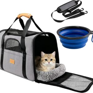 Sac de transport pour chat/chien gris Waufoae