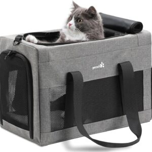 Pecute Sac Transport Chat Approuvé Avion - Gris