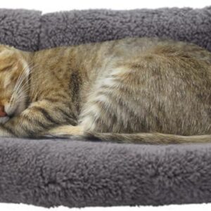 Panier Namsan pour chaton/chiot - Doux & lavable 38x26 cm Gris