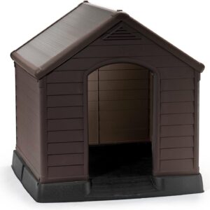 Niche chien extérieure Curver 95x99 cm marron
