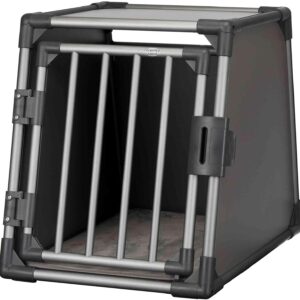 Box transport chien gris graphite Trixie aluminium M