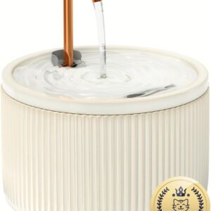 Fontaine à eau chat Misfans 2.1L céramique beige