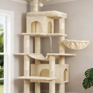 Arbre à chat Heybly 178 cm – Tour multi-étagée pour chats