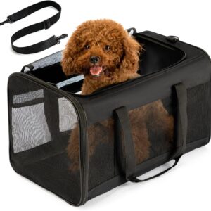Sac Transport Chien Conlun L – Noir (9 kg max)