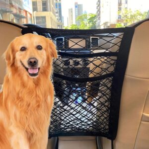Filet protection chien voiture Kuugeo - Noir extensible