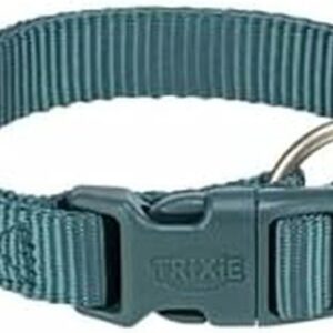 Trixie Collier Chien Premium Bleu Pétrole M/L 35-55 cm