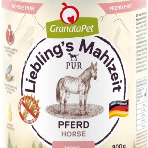 GranataPet Cheval Pur Lot de 6 x 800 g – Nourriture chien sans céréales