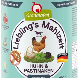 GranataPet Repas Poulet & Panais - Nourriture Humide Chien 6x800g