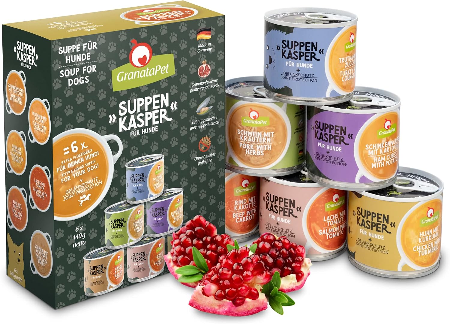 GranataPet Soupe Chien Multipack 6x140g