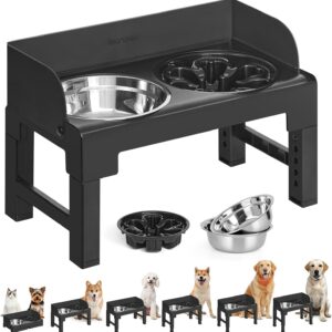 Feandrea Gamelle Chien Surélevée – Réglable & Confortable