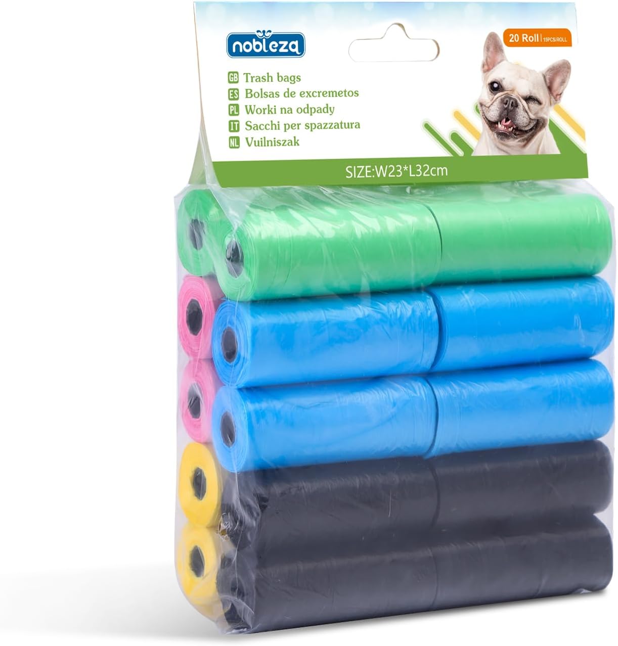 Nobleza Sacs à crottes Chien – 300 sachets incassables