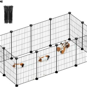 SONGMICS Cage modulable pour rongeurs - Noir