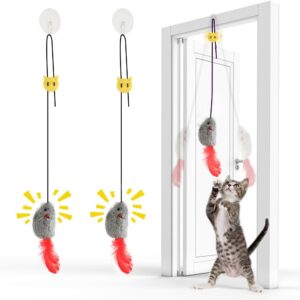 FYNIGO 2 Jouets Chats Souris Suspendues Interactifs