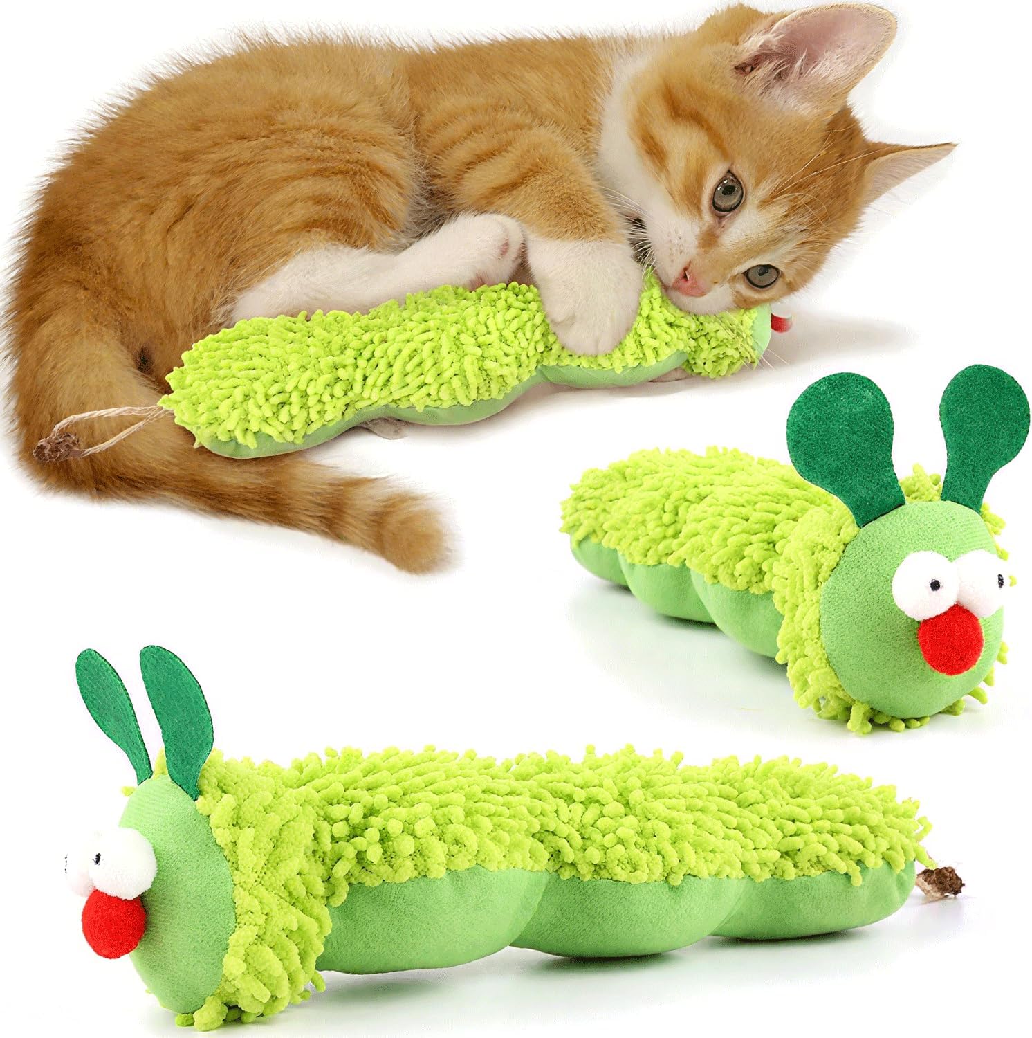 Speedy Panther - Coussin chenille herbe à chat pour chat