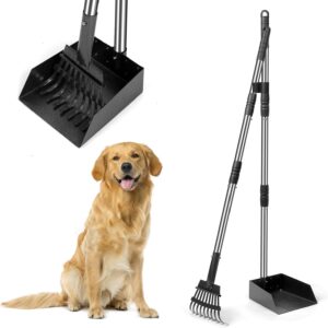 Ramasse-crottes chien 96 cm métal détachable