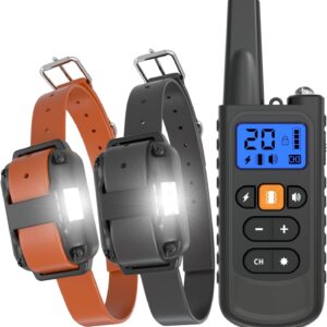 Meloive Collier Dressage 2 Chiens Rechargeable 3000m