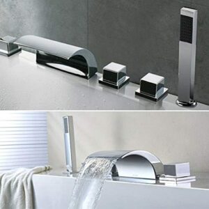 Mitigeur cascade 5 trous pour baignoire et lavabo