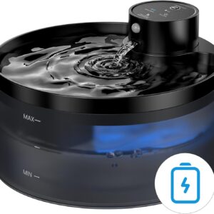 Fontaine à eau chat sans fil rechargeable - GIOTOHUN