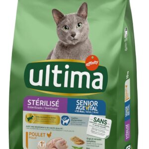 Ultima Croquettes Chat Senior Stérilisé 10 kg