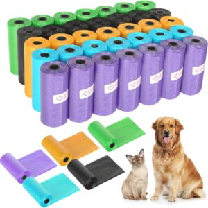 800 Sacs à Crotte Chien 30x22cm - Anti-Fuite & Odeurs - 5 Couleurs