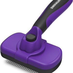 Swihauk Brosse autonettoyante pour chien et chat