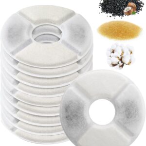 Filtre fontaine eau chat Simpeak 10pcs – Charbon actif & résine ionique