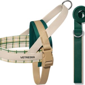 VETRESKA Harnais & Laisse Anti-Traction - Santal Forest (M)