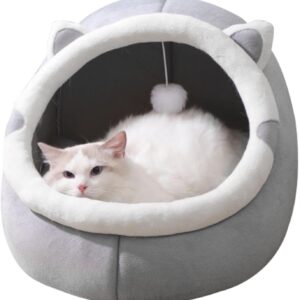Lit pour chat Flyhug - Niche douillette gris taille L