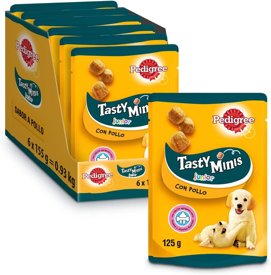 Pedigree Tasty Minis Récompenses Poulet Chiots (6x125g)
