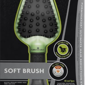 Brosse Furminator Soft 2 en 1 pour chiens et chats
