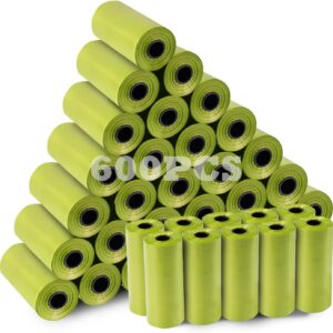 Withosent 600 sacs à crottes chien - 40 rouleaux anti-fuite