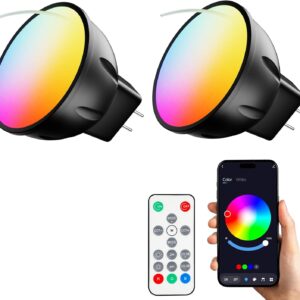 Ampoule LED MR11 Bluetooth RGB 3W 12V - Lot de 2