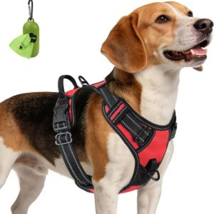 Harnais Anti-Traction Joytale pour Chien – Rouge M