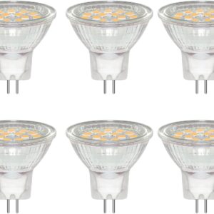 Lot de 6 ampoules LED GU4 3W blanc chaud 3000K
